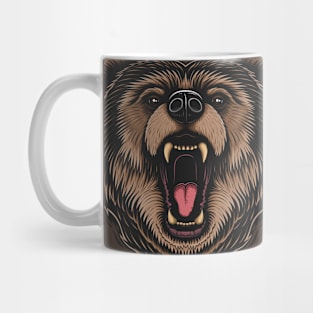 Angry Grizzly Bear Mug